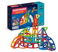 Magformers Creative 90 Blocs de Construction magnétiques Jeu éducatif STEM avec 90 pièces et 13 Formes différentes.