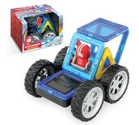 Magformers Kart Rally Carreaux et Blocs magnétiques Jouet pour véhicules et modèles 3D Jouet STEM et Jouet créatif