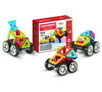 Magformers WOW Plus Magnetic Building Blocks Toy. Makes 30 Different Cars With D
