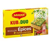 Maggi Bouillon KUB DUO Epices et Herbes Orientales (10 Tablettes) 105g - Lot de 5