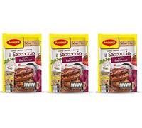 Maggi il Saccoccio Lot de 3 épices en poudre pour côtes de porc cuites au four, 34 g, côtes de porc douces et savoureuses, arôme de poudre