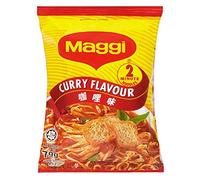 Maggi - Nouilles express - saveur curry - lot de 2 sachets de 79 g