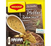 Maggi Pour les gourmets Sauce à la crème au poivre avec grains de poivre entiers 28g