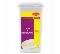 MAGGI PROFESSIONAL - Crème de Champignons pour 10L de soupe - Boîte de 1kg | Préparation de 50 portions de 200ml - Texture onctueuse aux champignons de Paris - Usage professionnel et familial
