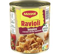 MAGGI Ravioli Bolognese, délicieux plat prêt à l'emploi avec viande épicée, pour casserole et micro-ondes, repas de festival idéal, lot de 1 (1 x 800 g)