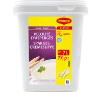 Maggi soupe crème d'asperges instantanée donne 7 litres végétarien 700g