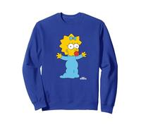 Maggie des Simpsons a Besoin d'un câlin Sweatshirt, Unisexe pour Adultes, Bleu Royal, L