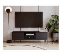 Maggiore Meuble TV MA01 2d1s noir / pieds noirs / poignées noires