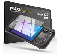 Magglass Protecteur d'écran en verre trempé conçu pour Steam Deck (7 pouces) Ultra HD couverture complète