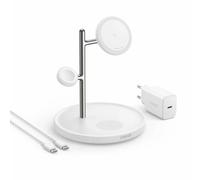 Anker Tech Station de charge MagGo B25M3321 — 15W sans fil, chargeur 40W — Blanc