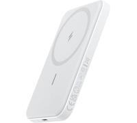 Maggo 621 Wireless Magnetic External Battery 5000 Mah, Fast Charging, Foldable And With Usb-C For Iphone Series 16 Pro/15/14/13/12 And Others (White)