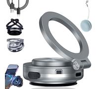 Maggrip Pro 360 2.0, Nixie Phone Holder, Fall Car Electric Suction Cup Vacuum Magnetic Phone Holder, 360° Rotating Magnetic Phone Holder, Nixie Magnet Phone Holder for iPhone (Silver)
