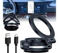 Maggrip Pro 360 2.0, Nixie Phone Holder, Mpp Gripmaster Pro 360 Magnetic Holder New 2024, 360 Rotatable Car Magnetic Phone Holder, Electric Vacuum Magnetic Car Phone Mount for iPhone (Black)
