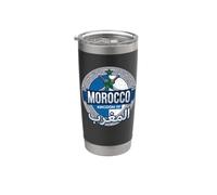 Maghreb Maroc Kingdom of Crossed Daggers Mint Crest Gobelet isotherme en acier inoxydable double paroi