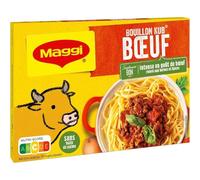 MAGI - Bouillon Kub Bœuf Intensité Gourmande, Saveur Riche et Fondante (Boîte 18 cubes - 180g) - Le lot de 4