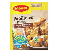 MAGI - Papillotes Saveur Paysanne au Poulet, Repas Pratique et Gourmand (Sachet 32g) - Le lot de 4