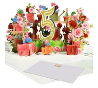 Magic Ants Carte de vœux pour 5e anniversaire - Célébrez une demi-décennie d'amour et d'ensemble avec un design exquis, carte pop-up multi-usage pour 5e anniversaire, 5e anniversaire ou remise de