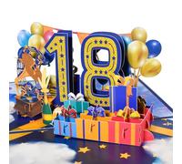 Magic Ants Carte pop-up pour 18e anniversaire de mariage, 18e anniversaire de mariage, carte de vœux 3D, carte d'anniversaire de 18 ans
