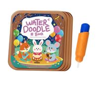 Magic Aqua Coloring - Carnet d'exercices de peinture rechargeable, pages de croquis d'eau propre - Bloc d'entraînement interactif d'illustration - Cadeau éducatif pour les, voyage étudiant