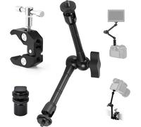Magic Arm Support pour Appareil Photo : trépied à Pince pour Appareil Photo avec Super Pince, Bras articulé Flexible pour Appareil Photo, Table, Pince de Studio avec Filetage 1/4"", 3/8"" et