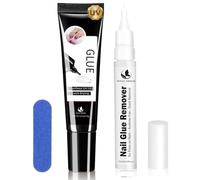 MAGIC ARMOR Colle à ongles gel sans UV et dissolvant de colle pour ongles collants Press-On 15 g avec colle de dissolvant 15 ml, séchage rapide pour ongles artificiels longue durée