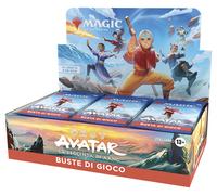 Wizards Of The Coast Magic The Gathering Avatar The Last Airbender Play Booster Display 30 Packs Trading Cards Italian Bleu Enfants