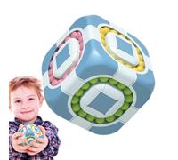 Magic Bean Cube - 2 en 1 puzzle rotatif éducatif, jouet de stress | La finition supérieure apporte le jeu d'entraînement du cerveau pour pour , garçons, filles et ba