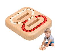 Magic Bean Puzzle Toy - Rotating Wooden Brain Teaser | Kongming Lock Strategy Game - Handheld Stress Relief Educational Challenge Logic Activity Kids Adolescents Adults Party Favor
