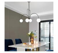 Magic Beans 8 Heads Milky Glass Ball Ceiling Chandelier For Island Dining Table Living Indoor Decor Lighting G9 Lamp Bulb