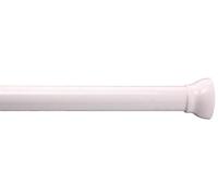 Magic Blanc Barre de Rideau de Douche 75-125cm. Aluminium Affiné, Rayures
