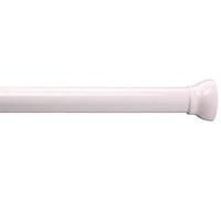 Magic Blanc Barre de Rideau de Douche 75-125cm. Aluminium Raffiné, Rayures