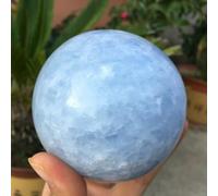 Magic Blue Calcite Quartz Crystal Ball Ornaments (Size : 3cm)