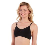 Magic Bodyfashion Comfort Bra Spaghetti Straps Soutien-Gorge sans Armatures, Black, L Femme