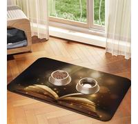 Magic Book Tapis de gamelle pour animal domestique, antidérapant et sans goût pour chien et chat