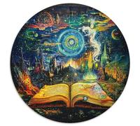 Magic Books 1000 Pièces Puzzle Rond Cadeau Irrégulière Puzzle Circulaire Impossible Adulte 1000pcs (67.5x67.5cm)