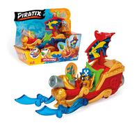 PIRATIX Adventure World Octo Fury - Bateau Pirate Poulpe aux Pouvoirs Cachés Comprend 1 Bateau Pirate, 1 Piratix Exclusif, 1 Accessoire, 1 Drapeau, 1 Trésor Exclusif et 1 Projectile