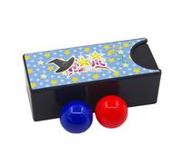 Magic Box Trick - Changement de balle rouge à bleue | Accessoire magique | Boîte ABS avec 2 balles, 4 x 9,5 x 3 cm ; tour de magie interactif pour enfants, parents, débutants, amateurs