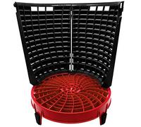 MAGIC BUCKET Scrub Wall 180 degrés (2 pièces) en noir avec Dirt Lock Rouge Made by The Detail Guardz - Accessoires pour le lavage de voiture