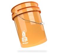Magic Bucket Seau de Lavage pour Voiture - Lavage à la Main Orange - 5 galons américains - Environ 20 litres - Compatible avec Grit Guard, Detail Guardz Dirt Lock, Chemical Guys Dirt Trap, Gamma Lids