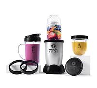 Magic Bullet de nutribullet, Blender Électrique, Petit Blender, Pack Basique 3 Pièces plus 7 accessoires, Puissance 250 Watts, Gris, MBR10