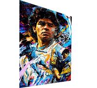Magic Canvas Art Diego Maradona Impression sur toile Pop Art 1 pièce Impression sur toile de qualité supérieure - B8387 Matériau : poster sans cadre 60 x 40 cm