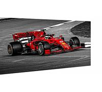 Magic Canvas Art - Images de Formule 1 Voitures Motorsport F1 Ferrari Impression sur toile 1 pièce Impression murale moderne de haute qualité Décoration murale Design Tableau mural Dimensions : 75 x