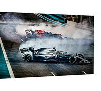 Magic Canvas Art - Images Formule 1 F1 Mercedes L.Ham Impression sur toile 1 pièce Impression d'art moderne de haute qualité Décoration murale design murale - A3491 Dimensions : 60 x 40 cm
