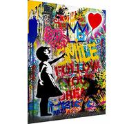 Magic Canvas Art - Images Pop Art Follow Your Dreams Impression sur toile 1 pièce Impression d'art de haute qualité moderne Tableaux muraux Décoration murale Design Mur Image - B8163, Dimensions : 120