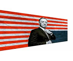 Magic Canvas Art - Images série House of Cards Francis Impression sur toile 1 pièce de qualité supérieure - Impression murale moderne - P5166 - Dimensions : 60 x 40 cm