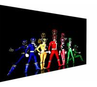 Magic Canvas Art - Images série Power Rangers sur toile 1 pièce - Impression de qualité supérieure moderne - Décoration murale design - Dimensions : 60 x 40 cm