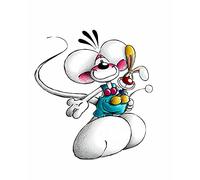 Magic Canvas Art - Images sur toile Diddl Souris dessin animé 1 pièce - Impression de qualité supérieure moderne - Décoration murale design - Dimensions : 40 x 30 cm