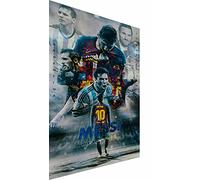 Magic Canvas Art - Images sur toile Lionel Messi FC Barcelona - Impression de qualité supérieure moderne - Décoration murale design - Dimensions : 40 x 30 cm