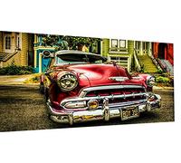 Magic Canvas Art - Images sur toile pour voitures anciennes vintage Classic 1 pièce Impression d'art moderne de haute qualité Décoration murale design mural Dimensions : 60 x 30 cm