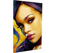 Magic Canvas Art - Images sur toile Rihanna Digital Art Pop Art 1 pièce - Impression d'art de qualité supérieure moderne - Décoration murale design - Dimensions : 40 x 30 cm